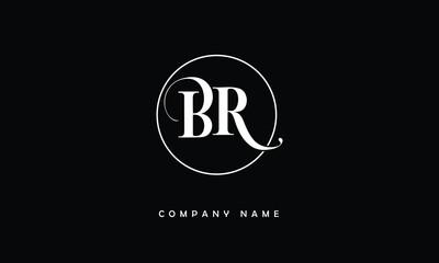 BR, RB, B, R Abstract Letters Logo Monogram