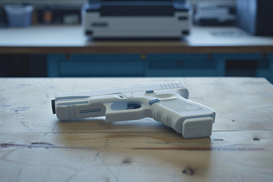"Ghost gun" pistolet 9mm imprimé en 3D sans existance légale