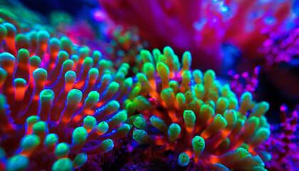 Fototapeta na wymiar Underwater Ecosystem Coral Reef Macro Shot