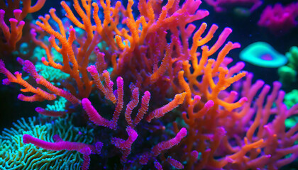 Underwater Ecosystem Coral Reef Macro Shot