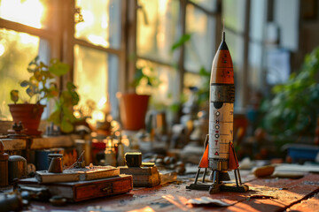Rakete Spielzeug - obrazy, fototapety, plakaty