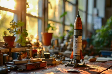 Foto auf Glas Rakete Spielzeug © Fatih