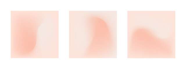 Nude soft gradient. Simple gradient background set