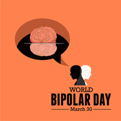 Vector illustration of World Bipolar Day.
