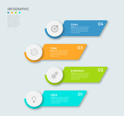 Modern infographic design icons 4 options or steps