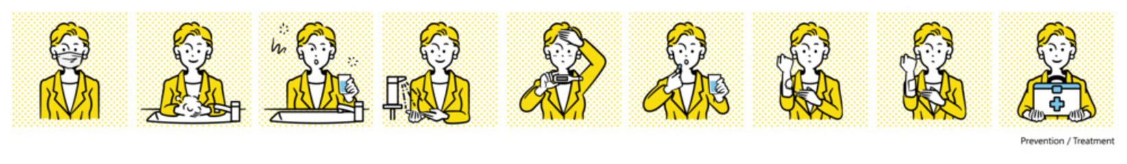 人物イラスト（体調管理）