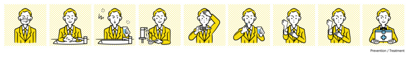 人物イラスト（体調管理）