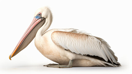  pelican on white background