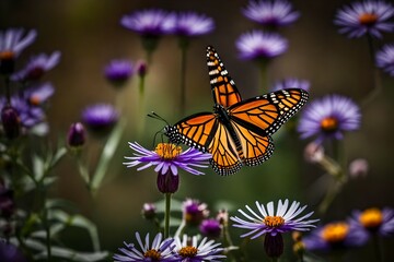 Obraz premium butterfly on flower