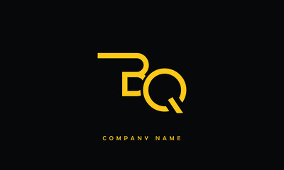 BQ, QB, B, Q Abstract Letters Logo Monogram