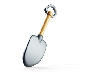 Shovel 3d rendering isometric icon