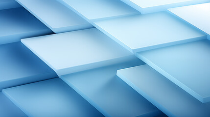 Abstract blue tones and angles converging in a sleek, modern design. Interlocking blue squares with dynamic shadows