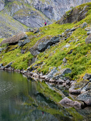 Trail to the Kvalvika Beach, Norway