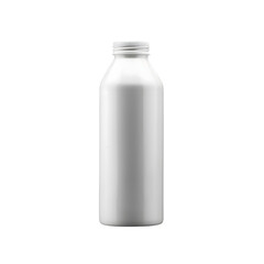 white plastic bottle isolated on transparent background