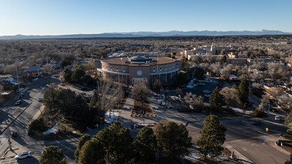 Santa Fe New Mexico State Capitol Aerial Photo