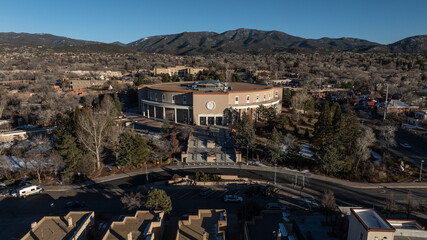 New Mexico State Capitol Aerial Drone Photo - obrazy, fototapety, plakaty