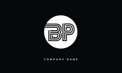 BP, PB, B, P Abstract Letters Logo Monogram