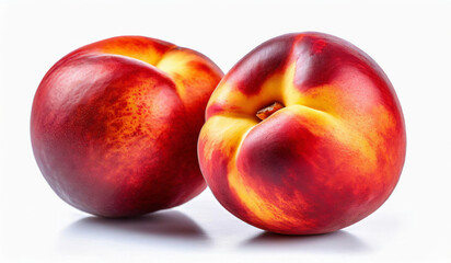 Fototapeta na wymiar peaches,Nectarine fruit isolated on white background