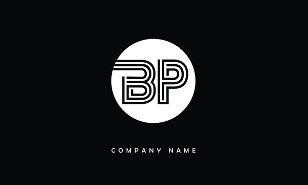 BP, PB, B, P Abstract Letters Logo Monogram