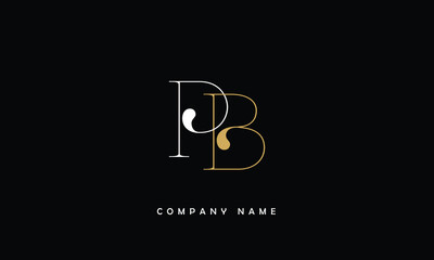 BP, PB, B, P Abstract Letters Logo Monogram