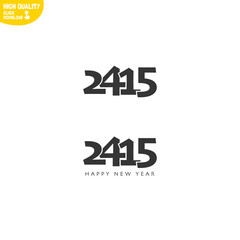 Creative Happy New Year 2415 Logo Design