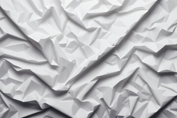 The texture of crumpled white paper