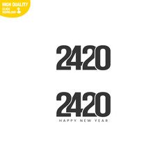 Creative Happy New Year 2420 Logo Design