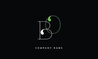BO, OB, B, O Abstract Letters Logo Monogram
