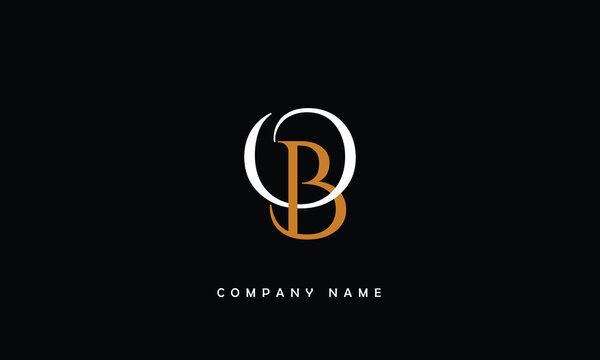 BO, OB, B, O Abstract Letters Logo Monogram