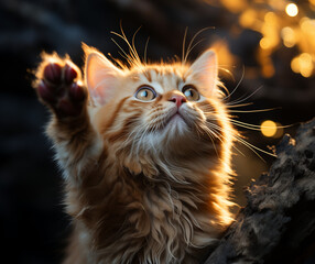 Little kitten on the street