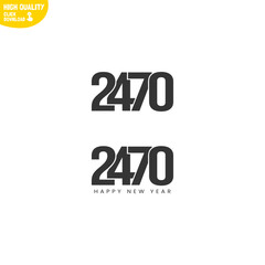 Creative Happy New Year 2470 Logo Design
