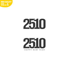 Creative Happy New Year 2510 Logo Design