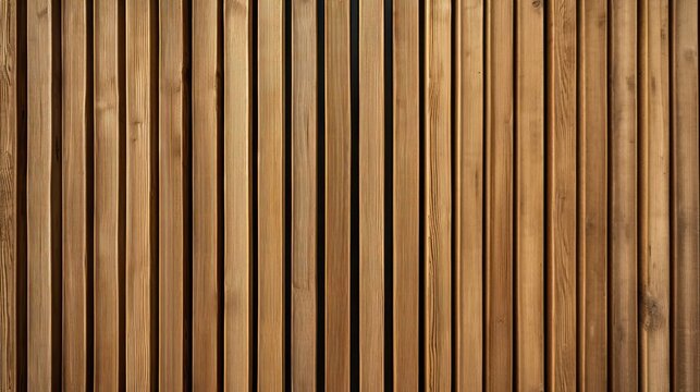 Close up of Vertical Slats on Wooden Fence