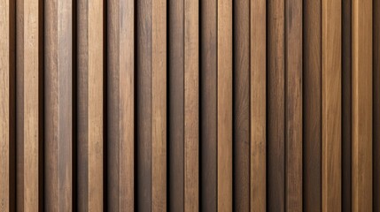 Close up of Wooden Wall With Vertical Blinds