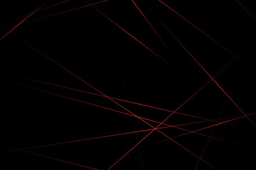 Abstract black with red lines, triangles background modern design. Vector illustration EPS 10.