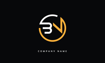 BN, NB, B, N Abstract Letters Logo Monogram