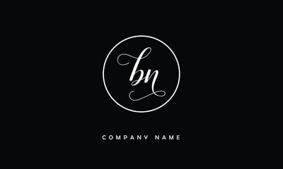 BN, NB, B, N Abstract Letters Logo Monogram