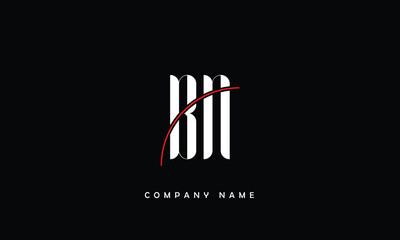 BN, NB, B, N Abstract Letters Logo Monogram
