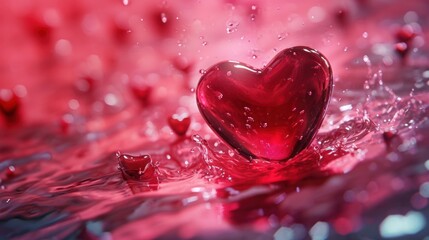 Heart Shaped Object Floating on Water
