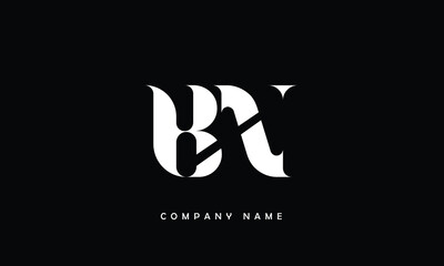 BN, NB, B, N Abstract Letters Logo Monogram