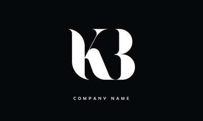 BK, KB, B, K Abstract Letters Logo Monogram