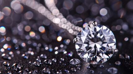 Close-up diamond jewelry