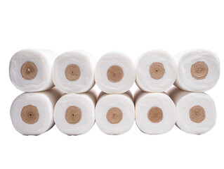 a group of rolls of white paper