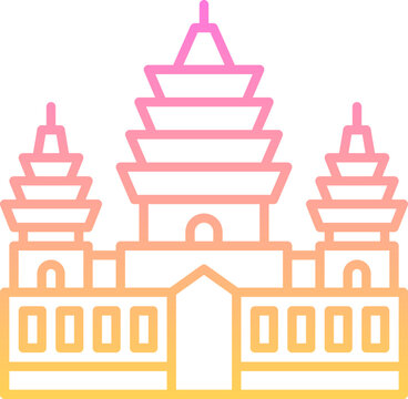 recommend clip art: Angkor wat icon