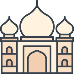 Taj mahal icon