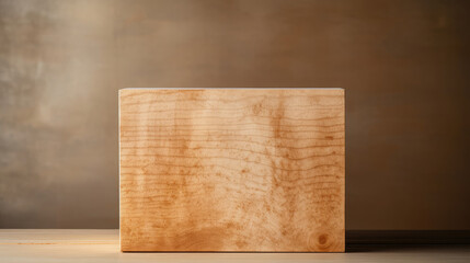 Light-hued birch wood for showcasing crafted decor items - obrazy, fototapety, plakaty