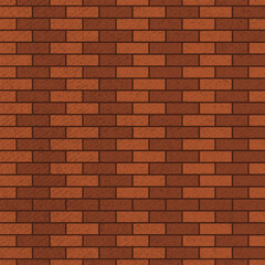 Naklejka premium Dark brown brick wall seamless background.