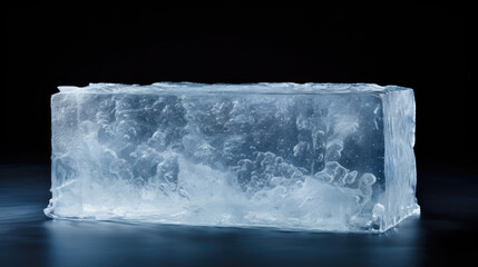 Obraz premium Icy display with soft glow perfect for skincare product showcase