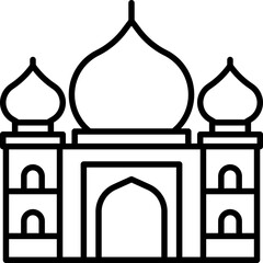 Taj mahal icon