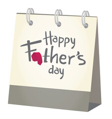 Happy Father's day card. vector illustration
